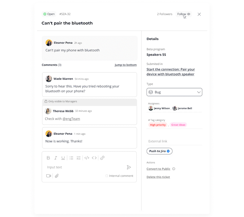 Stomio Conversational Ticketing System