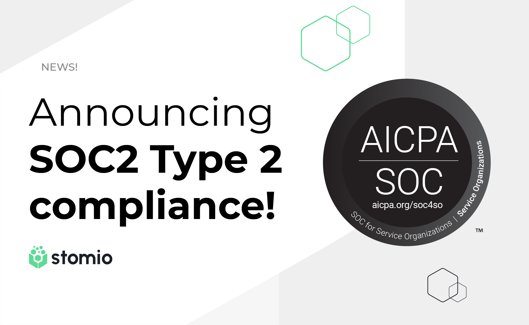 Announcing SOC2 Type2 compliance!
